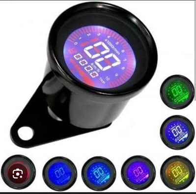 Bike Digital Meter multicolored