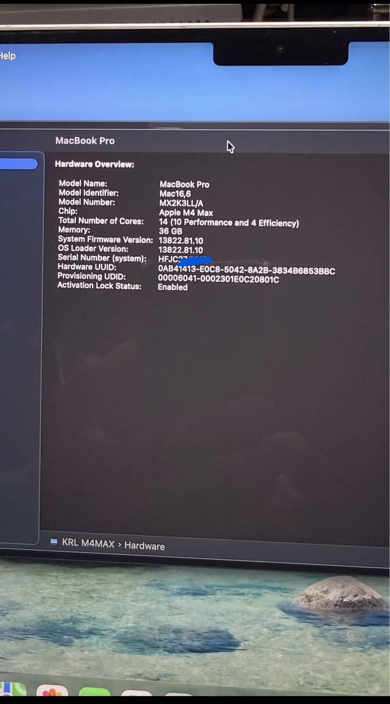 MacBook Pro m4 max 6