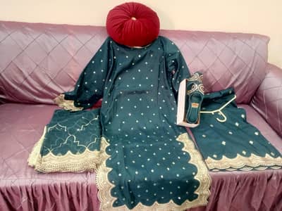 Zinc Colour Long Embroided shirt with plazo.