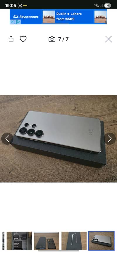 New Samsung Galaxy S25 Ultra 512 GB with box and accessories and cover