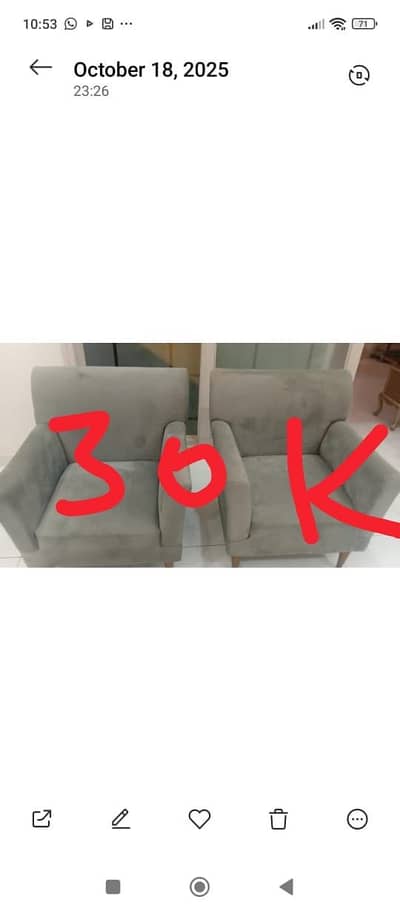 1 seater sofa pair