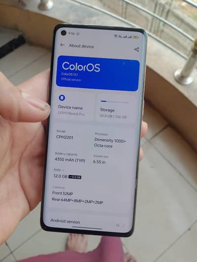 Oppo Reno 5 pro 5g 12+12/256 official pta approved 10 by 9