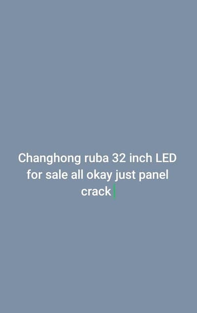 Changhong ruba 32 inch LED TV