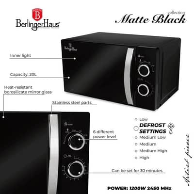 Berlinger Haus 20L Luxury Microwave New IN Stock
