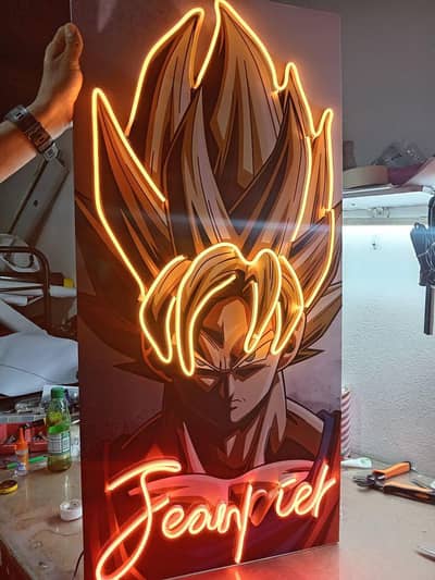 Acrylic uv Neon frame 20*24 inches || Gaming room,cafes, club||