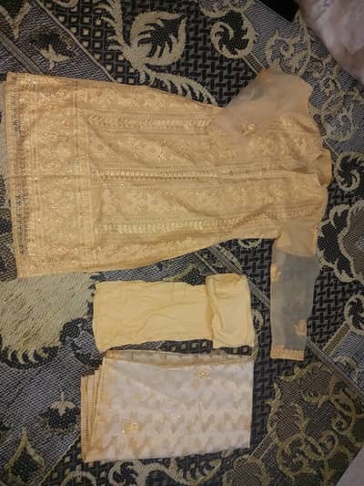 medium size organza suit