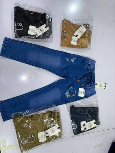 kids jeans fabric 15/81 fashion factory outlet hole sale