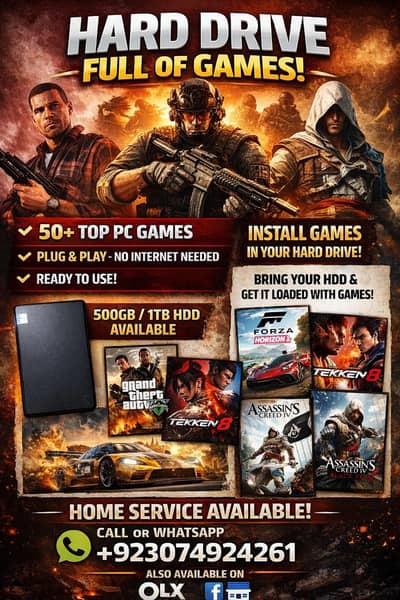 Latest PC Games Hard drive ma install krwaye!