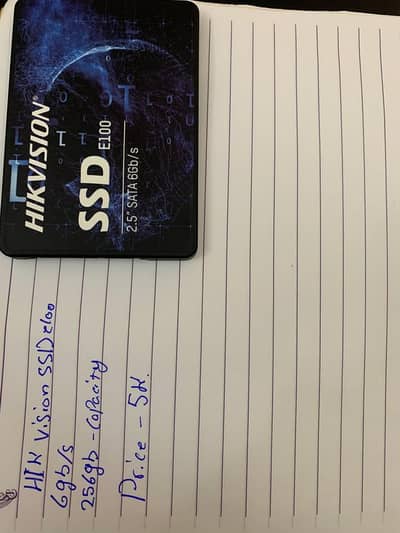 Used 256 GB SSD 6GB/s SATA