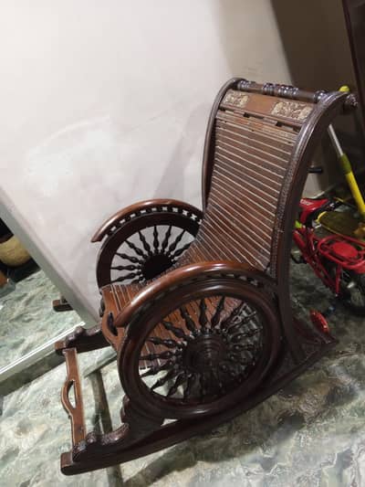 Sheesham wood revolving chair for sale good condition