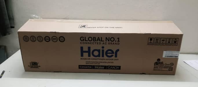 Haier dedh tan bilkul new warranty card nahi hai installment ka hai