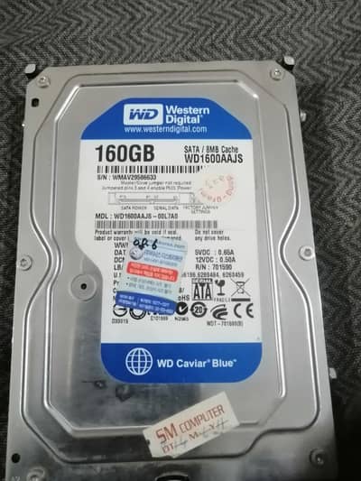 western digital 160 gb hard disk