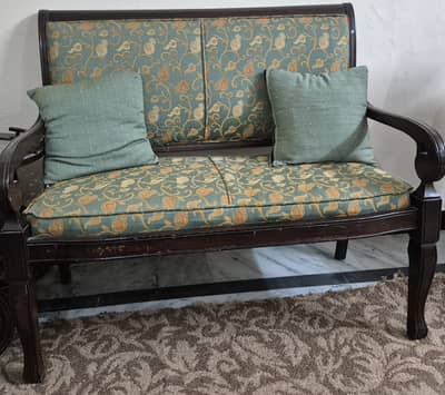 Pure sheesham wood sofa 4-seater