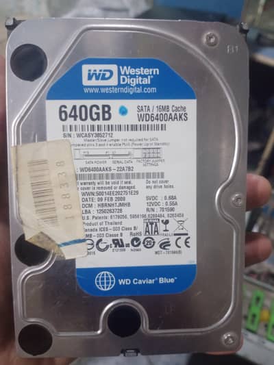western digital hard drive 640 g b