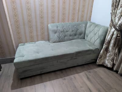 Title: 6 SEATER L SHAPED SOFA FOR SALE - LIME GREEN COLOR
