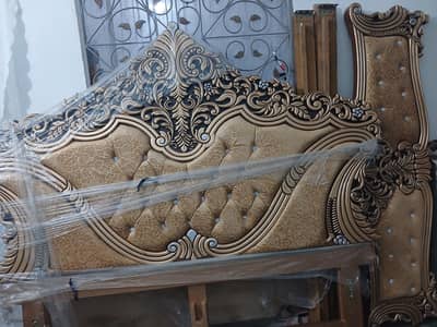 Bed,almirah,dressing,side table