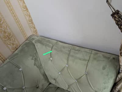 Title: 6 SEATER L SHAPED SOFA FOR SALE - LIME GREEN COLOR