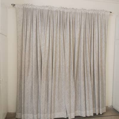 white colour curtains