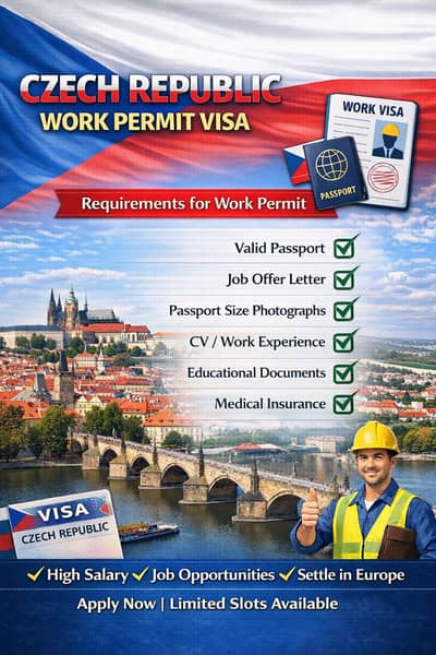 . Europe Work Permit Visa – Czech Republic / Bulgaria Jobs Available