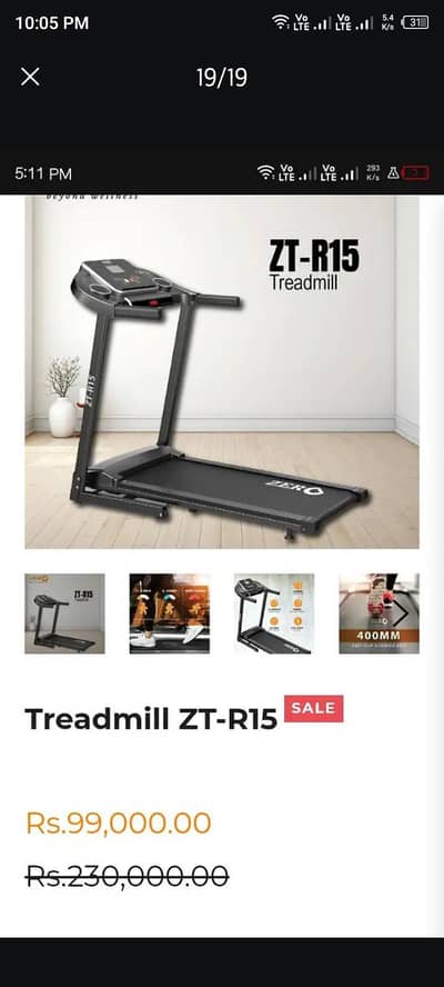New like Treadmill ZT R15  Box Packed