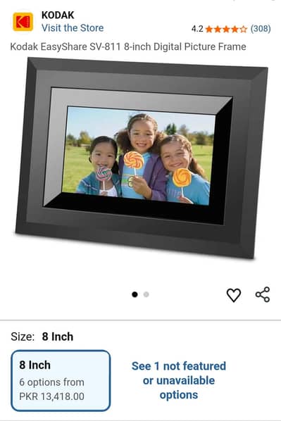 Kodak digital photo frame