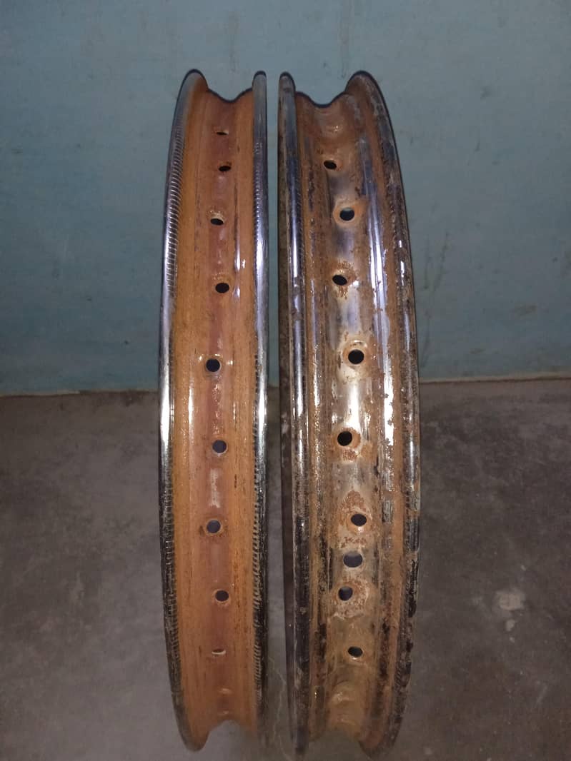 70CC Motorcycle Used Rims Pair - Other Spare Parts - 1112172486