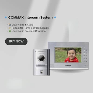 Commax CDV-71AM intercom system set with a DRC-40K door station.