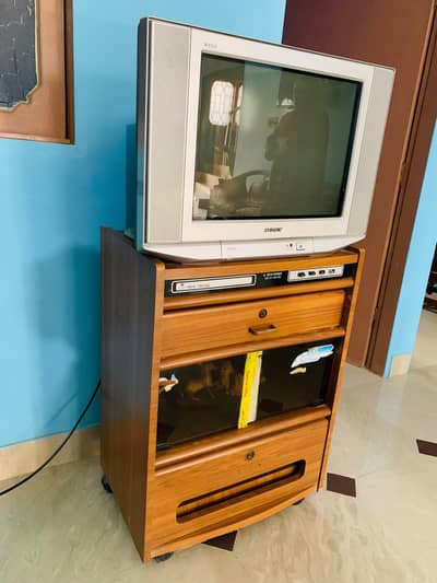 Tv with  Tv trolley