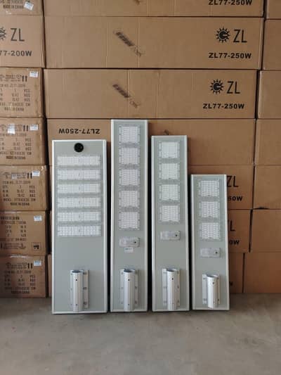 All in one solar led street light all in one ip65 Aluminium body