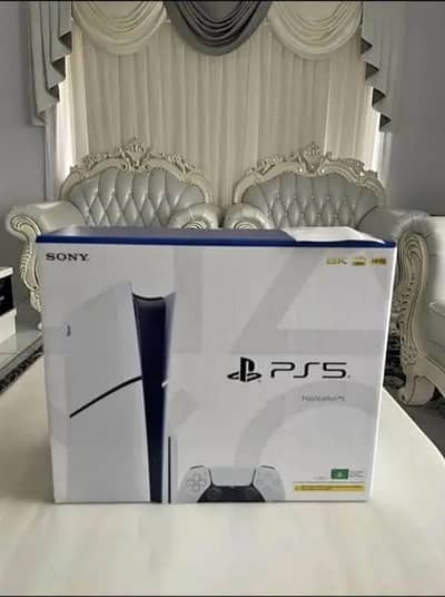 uSony PlayStation PS5 slim 1TB Disk edition with 2 controler full box