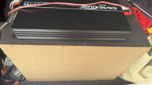 Civic audio system with amplifier