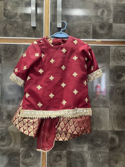 Formal Sharara, shirt and duppata