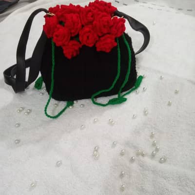 crochet handbag