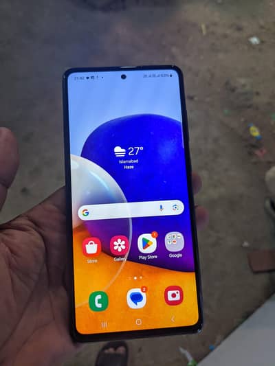 Galaxy A72 PTA official 8/128 sealed airf mobile & cnic copy k sath