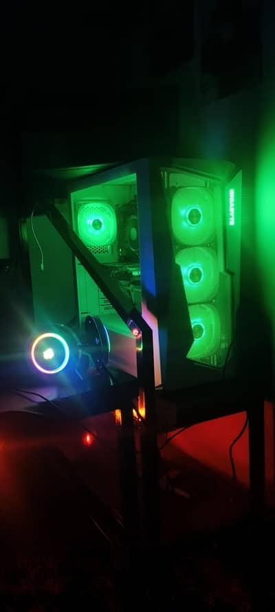 Gaming Case Atx Case  With 4 Argb Fans