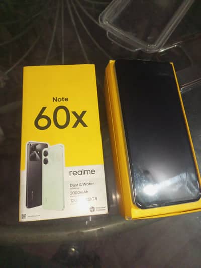 realme note60 X  with box and charger 12gb dynamic ram and memory128gb