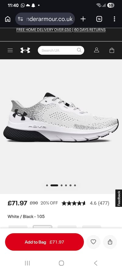 Under Armour UA HOVR™ Turbulence 2 Brand new