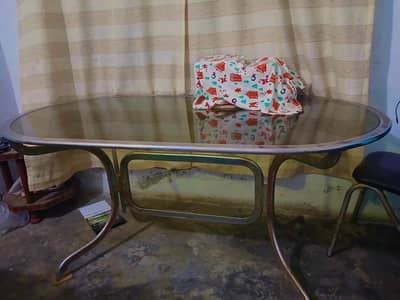 smoked glass dinning table