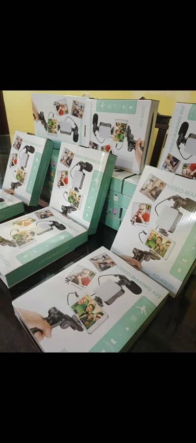 5 IN 1 VLOGGING SELFIE STICK TRIPOD STAND WITH LED LIGHT