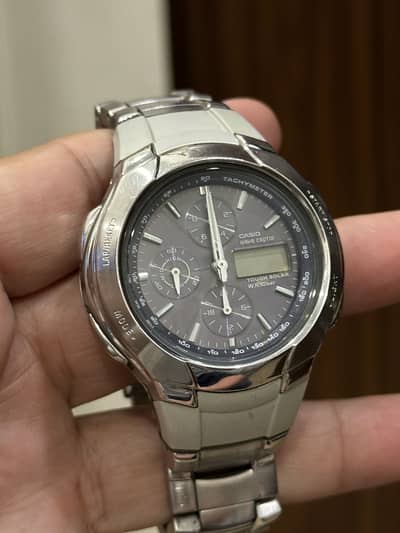 Casio watch 500J tough solar wave captor