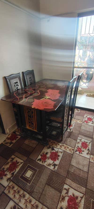 six chair dining table