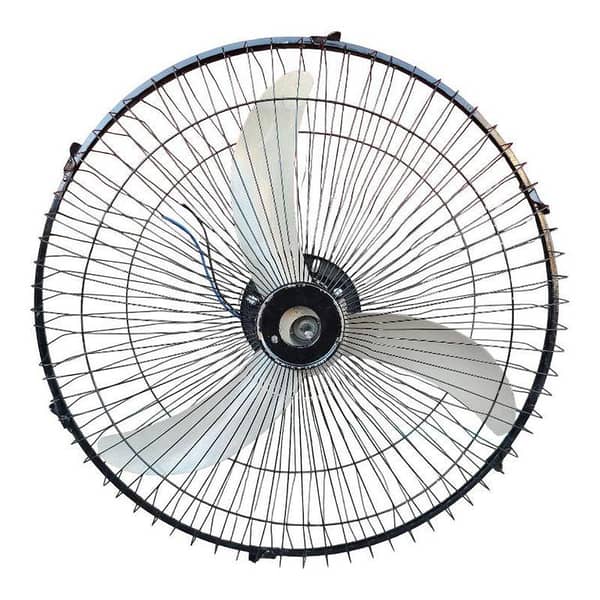 Wall Mounted Solar Fan Pure Cooper Baleno Motor 12V Fan For Both Indoor & Outdoor Use (18 inches) Metal Body