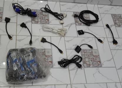 New PC Power cables HDMI VGA Connectors Whole sale Quantity