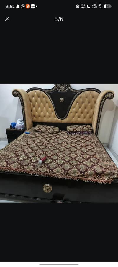 heavy wood bed
