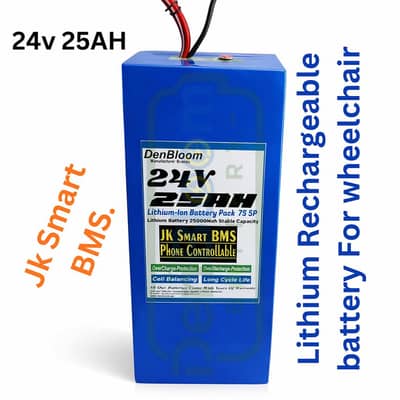 Buy 24v 25AH Lithium Battery For Electric cycle, Electric bicycles