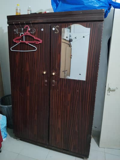 Wooden Almari with side table