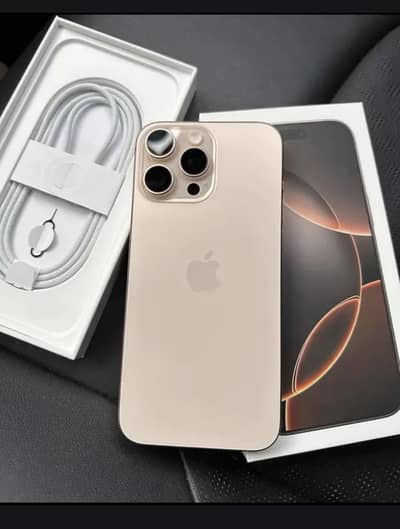 IPHONE 16 PRO MAX DESERT TITANIUM 256GB 100% CLEAN WITH BOX
