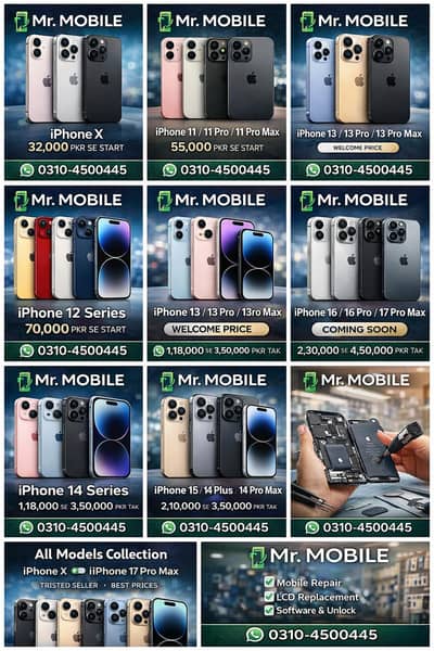 “iPhone X → 17 Pro Max | Mr. Mobile | Best Prices