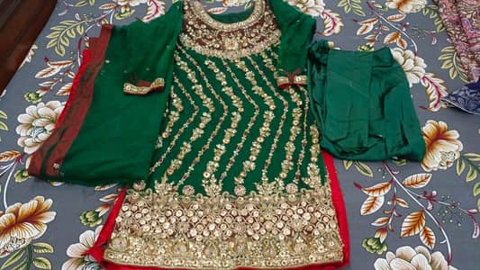 three pieces zari suit