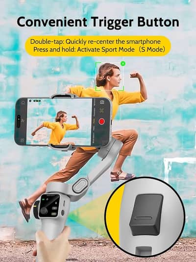 AOCHUAN Handheld Gimbal Stabilizer 3-Axis Smart V8